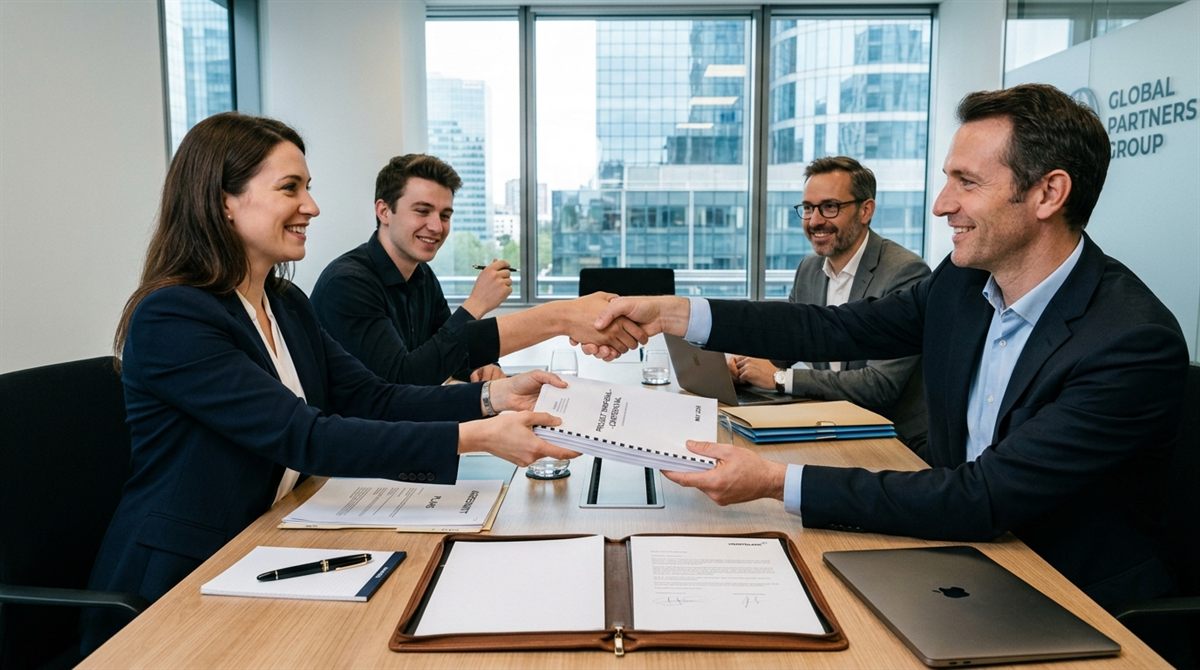 Firma de acuerdo entre Cauce HR y una empresa cliente